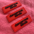 High Flexible PVC Rubber Patchnon-toxic Embossed Plastic Label for Bag