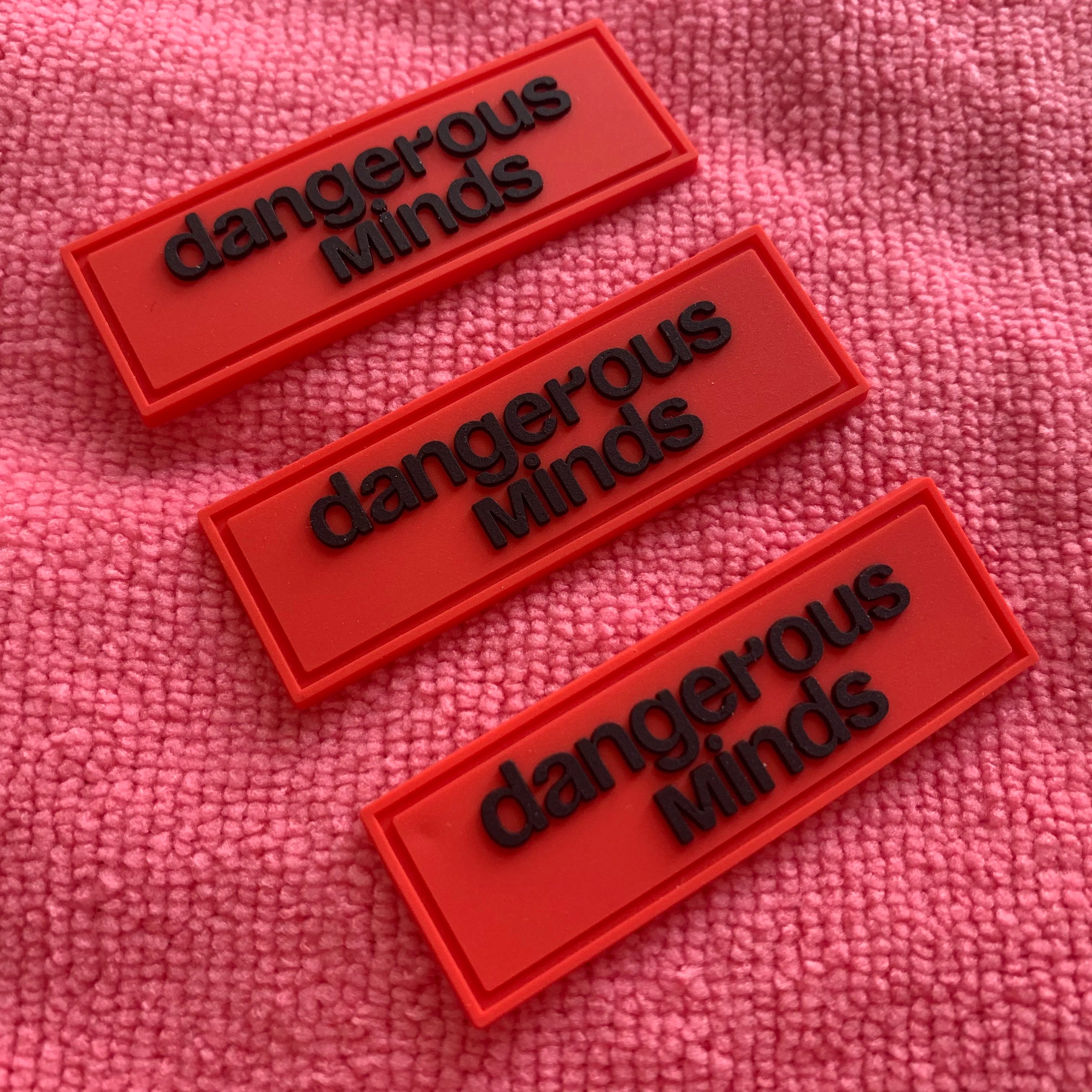 High Flexible PVC Rubber Patchnon-toxic Embossed Plastic Label for Bag