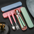 Stainless Steel Portable Tableware for Travel Two-piece Set of Chopsticks Spoons Forks Simple and Creative Cutlery Set