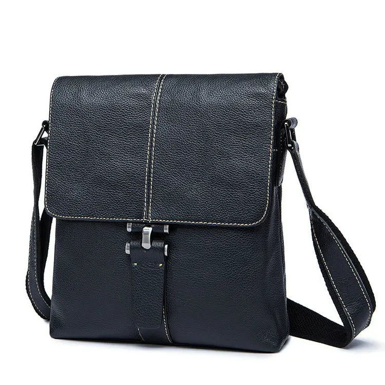 2024 Hand Custom Genuine Leather Mobile Phone Side Chest Sling Crossbody Luggage Travel Shoulder Messenger Bag for Men Women's