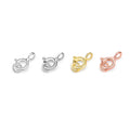 Hot Sale 925 Silver Clasp With Ring Jewelry Making Accessories Sterling Silver Clasp