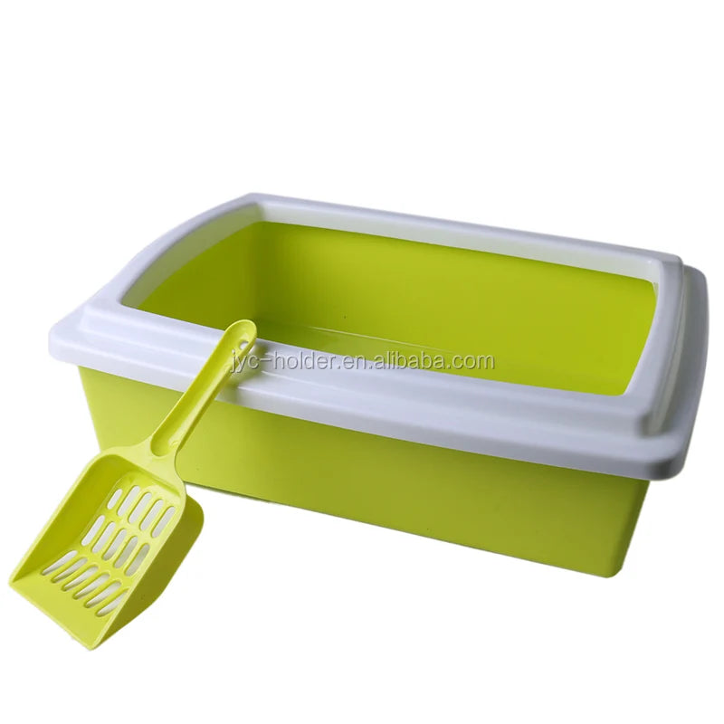 Mgis Pet Cats Litter Shovel Box Set Cat Toilet Tray with Shovel for Dogs and Cats