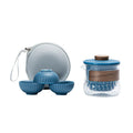 Portable Outdoor Gongfu Tea Kit Custom L Ceramic Teapot Travel Tea Set with Glass Cups for Camping Business On-the-Go Use