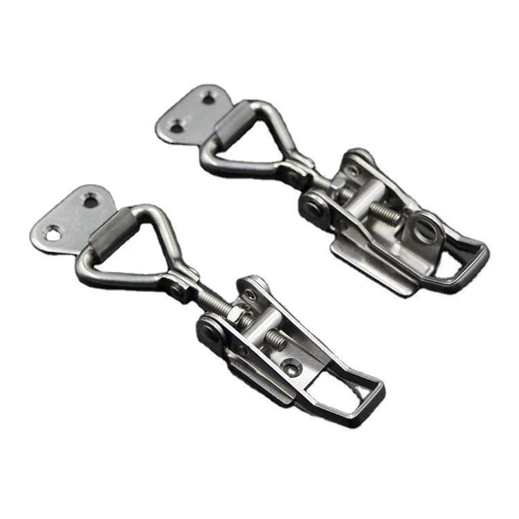 90-Degree Adjustable Galvanized Iron Buckle Lock 304 Stainless Steel Vertical Quick Clamp Toggle Latch Catch Right-Angle