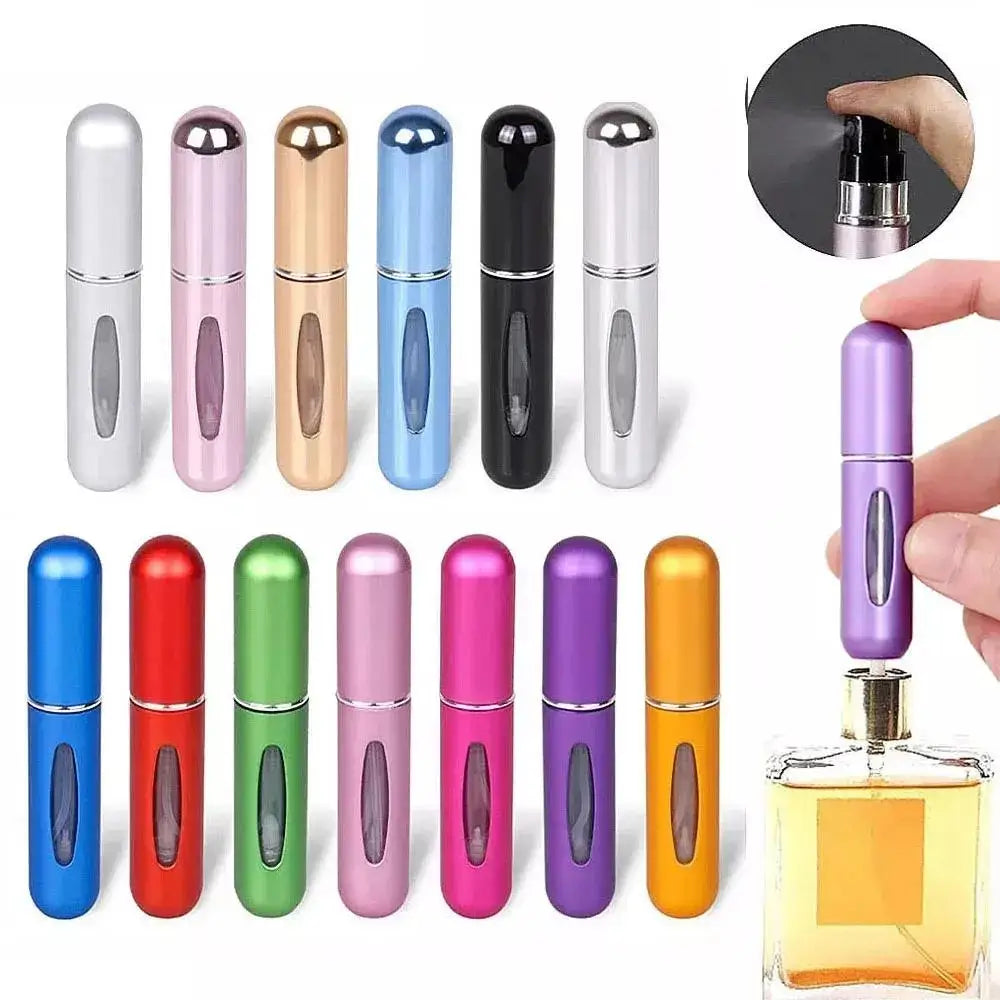 Refillable Mini Perfume Atomiser 5 ml 8ml Spray Pump Portable Bottles Ideal for Travel