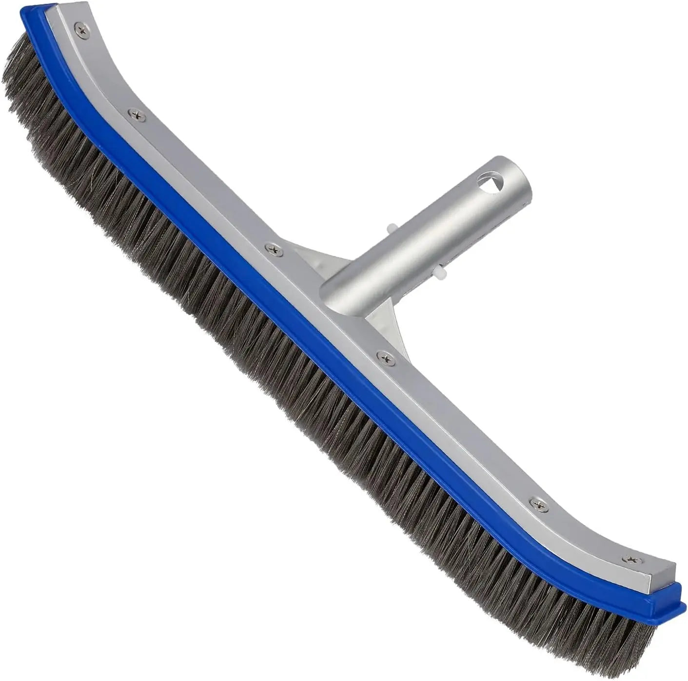 18" Strong Aluminium Heavy Duty Pool Cleaning Brush for Swimming Pool Wall with 304 Stainless Steel Brush