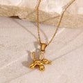 2024 Cute Animal Pendant Necklace Trendy Gold Plated Waterproof Stainless Steel Jewelry Link Chain Balloon Dog LOVE Necklace