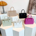 2025 Hot Selling Large Woman's Handbags Candy Color PU Leather Bags for Woman Lady's Message Bags