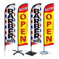 Beach Flag Feather Flag Kit with Bracket 15ft Outdoor Flying Double Sided Commercial Advertising Banner