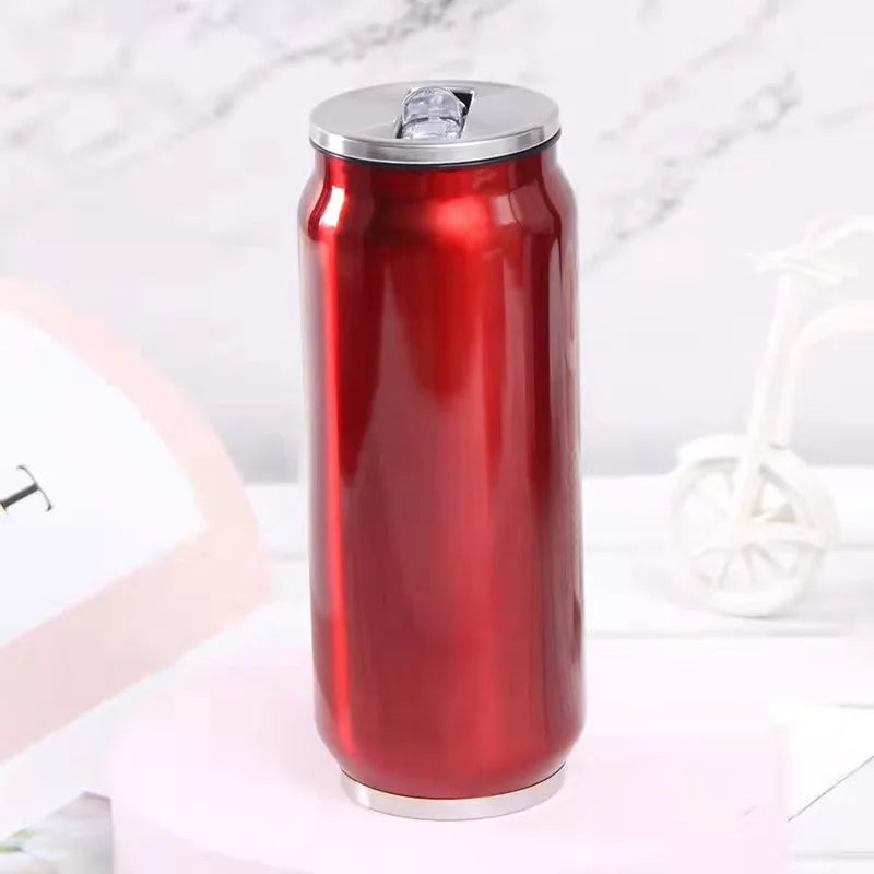 FX Factory Sublimation Cola Can Water Bottle Double Wall Stainless Steel Tumbler Insulated Vacuum Blank Sublimation Bottle