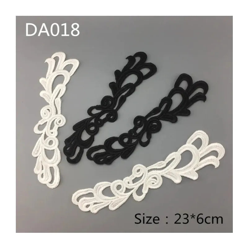 New Special Design Direct Sales Reasonable Price 100% Polyester Embroidery Lace Applique Lace Motif Patches for Garment DA018