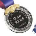 Custom Laser Engraved Medallions Necklace Silver Golf Ball Marker Medallion for School Competitioon Souvenir