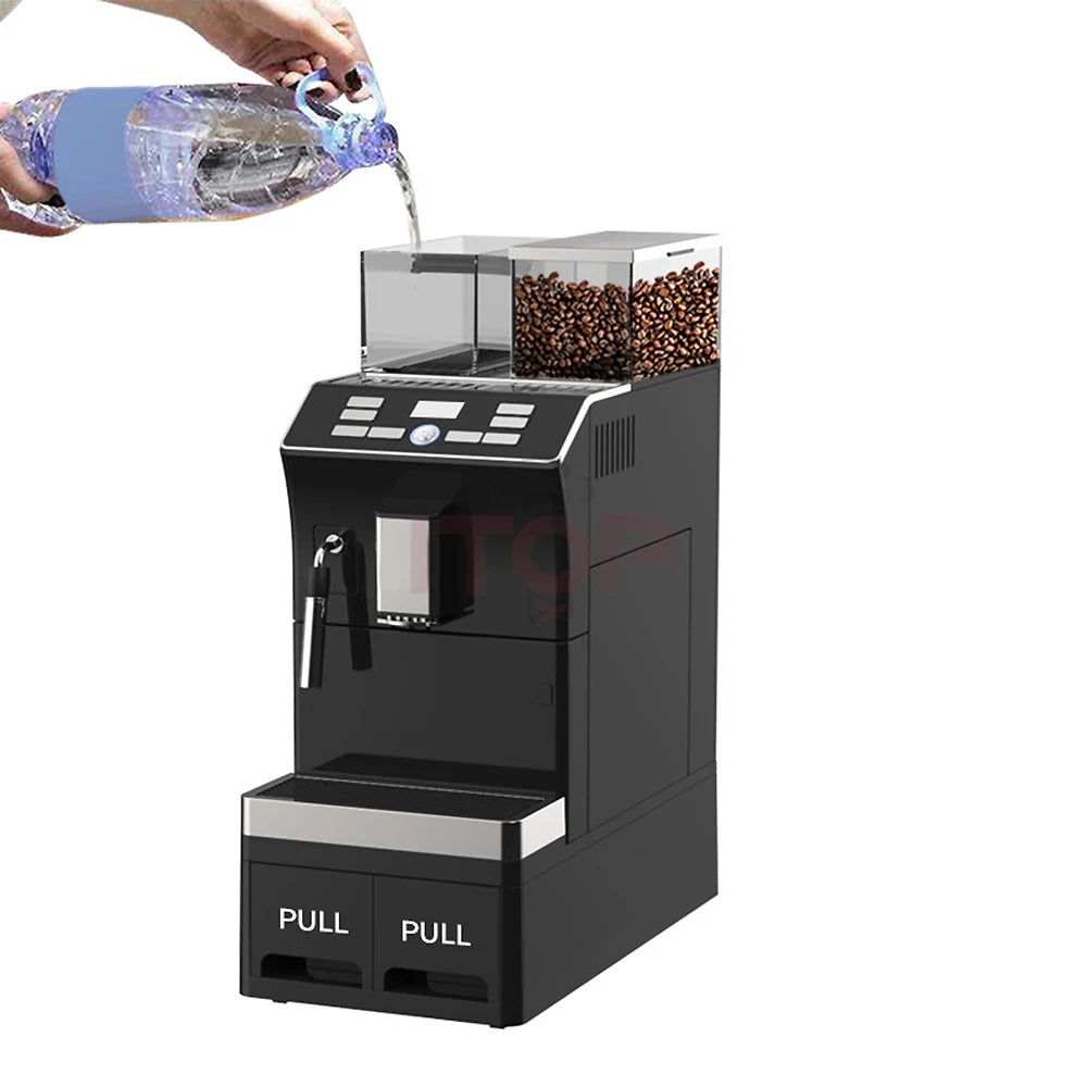 One Touch Screen Fully Automatic Coffee Machine With Milk Frother Commercial Espresso Coffee Maker Machine
