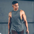 Men's Sporty Summer Tank Top Breathable Cotton Workout Singlet Custom Unisex Gym Vest for Travel Casual Fitness OEM Available