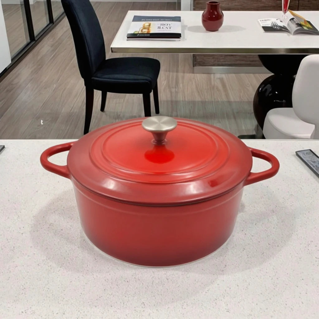 Factory Wholesale Cast Iron Dutch Oven with Enamel Coated Cookware Restaurant Casserole