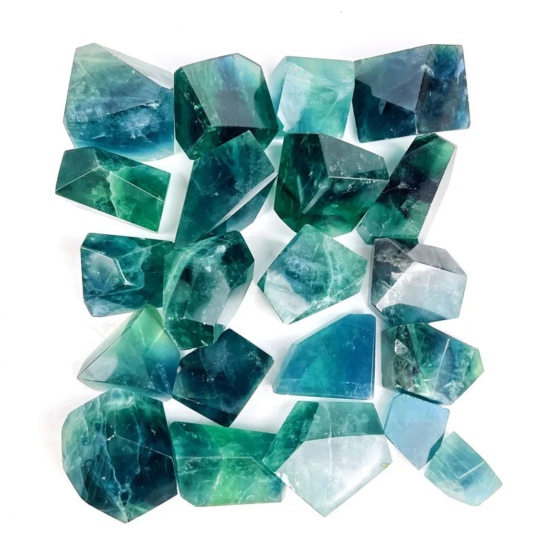 Healing Hot Sale Crystals Blue Fluorite Free Form Worry Stones Crystals for Decor