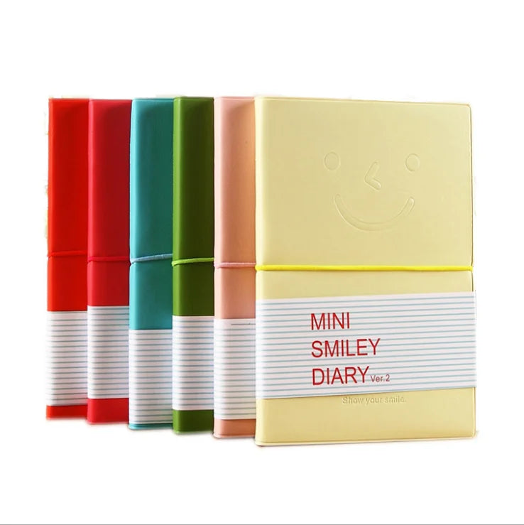 Custom Logo Pocket Journal Diary PU Leather 80*130 mm 100 Sheets Notebook Promotion Office School Student Stationery Notepad