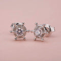 Fashion Fancy Bridal Jewelry AAA Cubic CZ Diamond Wedding Drop Silver Earring