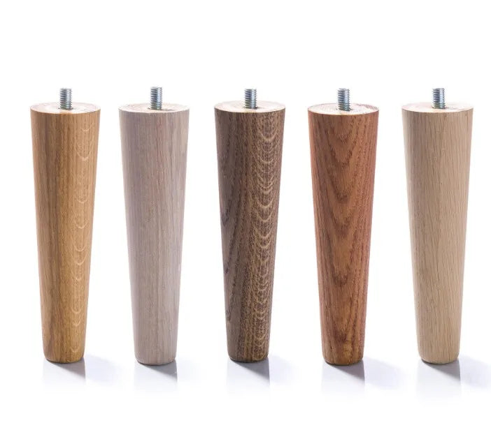 WEKIS Modern Solid Wood Furniture Legs Solid Wood Sofa Legs for Couch Bed Coffee Table for Dining Kitchen Hotel Outdoor Plastic