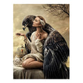 Ever Moment 5d Diamond Painting Fantasy Girl Eagle Art Painting Tools Mosaic Embroidery Drawing Sets Home Wall Decoration 4Y2101