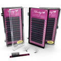 Medylashes Wholesale Silk Volume Fluffy Matte Black 6-25mm Trays Lash Trays Individual Eyelash Extension