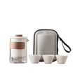 Portable Chinese Style Travel Tea Set Outdoor Cup Quick Ceramic Glass Materials for Coffee Drinkware