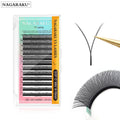 NAGARAKU  YY Shape Hand Woven Premium Mink Soft Light Natural  Net Cross False Eyelash Eyelash Extension Supplies