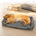 Warm New Design Square Orthopedic Dog Bed Luxury Memory Foam Pet Bed with Washable Removable Sofa Print Pattern
