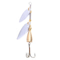 Wholesale SP120 9.4cm 13.5g Metal Spinner Baits Spoon Fishing Lures with Rotating Sequins