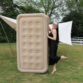 New Single  Automatic Inflatable Mattress Foldable PVC with Built-in Pump for Outdoor & Park Use
