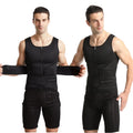 Men's Compression Shapewear Breathable Neoprene Knitted Waist Abdomen Belt Double Belt Vest Reinforced Sweat-Inducing Rubber
