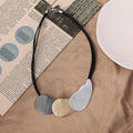 TongLing European Vintage Short Choker Necklace Irregular Geometric Charm Necklace for Daily Accessories