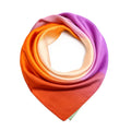Custom Silver Fabric logo Design Draft According to the Guest Customized Size Super clear Digital Printing Silk Scarf