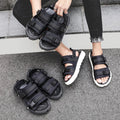 Unisex Flat Beach Slides Sandal Casual Fashion Soft Comfortable Easy Matching HOOK & LOOP Adjustable Size