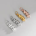 Wholesale Gold Plated Pea Pod Pendant 925 Sterling Silver Plant Pea Bean Charm for Jewelry Making Accessories