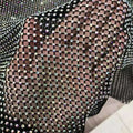 2022 Factory Direct Sales Stretch Elastic Net Trim Crystal Glass Rhinestone Mesh Fabric for Dance Dresses