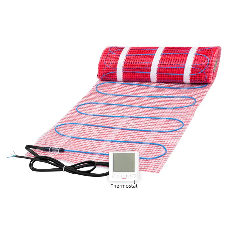 Factory 110V-230V 1m2 Indoor Underfloor Heating Mat Eco-Friendly & Easy Installation CE Certified 50cm Width