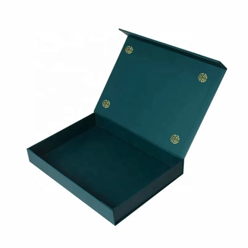 Custom Printed Luxury Rigid Magnetic Cardboard Boxes with Recycled Materials and Sponge Lining for Clothing Gifts and Logo
