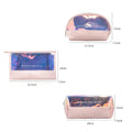 Custom logo Waterproof Holographic TPU Cosmetic Bag Set Zipper Fashion Laser Transparent Makeup Bag for Women