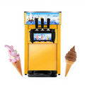 Soft Serve Ice Cream Maker Machine Pink Commercial Table Top 3 Flavors Mini Soft Ice Cream Machine