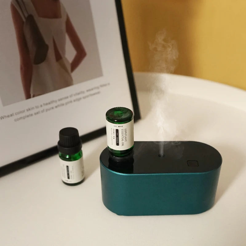 No Water Pure Essential Oil Diffuser Large Fragrance Mist Nebulizer Diffuser Aromatherapy USB Battery Waterless Diffuser