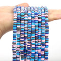 6mm Mix Color Blue Purple Soft Ceramic Porcelain Clay Beads Bracelets DIY Handmade Necklace Heishi Jewelry Making