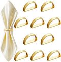 Metal Napkin Rings Elegant Gold Napkin Ring Holder Decoration for Table Setting Kitchen Dinner Party Wedding Custom Logo