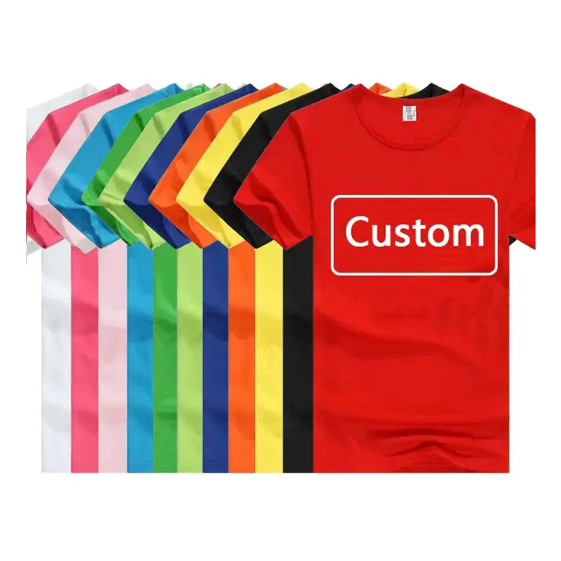 Wholesale 100% Polyester Tshirts Sublimation T Shirts Plain Custom Printing White Black Blue Blank T-Shirt