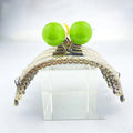 For BS604 Iron Metal 8.5/10.5/12.5cm Handbag Accessories Purse Decorative Candy Beads Handle Kiss Clasp Bronze Bag Frame