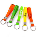 Cheap Custom Plastic Rubber Key Chains Designer Promotional Gifts Wristband Bracelet Silicone Wristlet Strap Keychain
