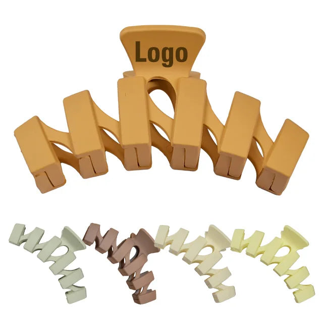 Wholesale New Cheap Solid Color Wave Shark Large Hair Claw Clips for Woman Hair Accessories Back Head Big Hair Claw