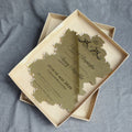 Fancy Stunning Gold Mirror Acrylic Invitations with Box for Ceremony