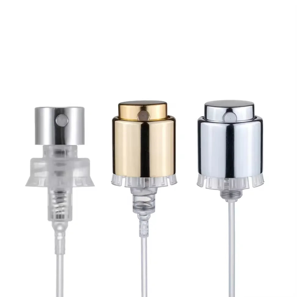 Crimp Pump Sprayer Gold Silver Easy Spray 15mm Aluminum Crimpless Perfume Pump for Perfume Bottle