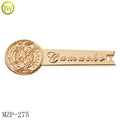 Custom Designer Handbag Accessory Gold Zipper Slider Zinc Alloy Clothing Metal Zipper Pulls With logo